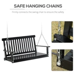 NicBex 2-Seat Outdoor Hanging Porch Swing With Armrests For Patio Bedroom Garden,440lbs Weight Capacity 11 NicBex 2-Seat Outdoor Hanging Porch Swing With Armrests For Patio Bedroom Garden,440lbs Weight Capacity -Nicbex GUEST 029aee1b 668e 4834 8949 2c15d1d272f5