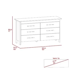 NicBex 6 Drawer Dresser For Bedroom,Modern Style Drawers With Black Pulls,,Dressers For Kids Room,Living Room,Entry And Hallway -Nicbex GUEST 03522ee6 c501 4fff b41d 70071dda4bcd