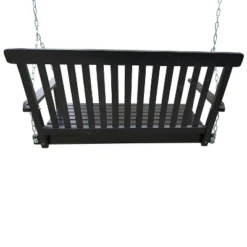 NicBex Porch Swing With Chains,Outdoor Swing Chair With Armrests,Rust-Resistant Hanging Chair In Fir Wood,Swing Sets For Backyard,Garden,Porch,Black -Nicbex GUEST 039835fd 47f5 4595 8aa8 dceb67322b90