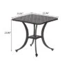 NicBex Modern 21" Square Outdoor Side End Table With Storage,Patio Aluminum Outdoor Patio Coffee Table For Garden,Poolside -Nicbex GUEST 05043b11 7c4b 4b12 bfc6 9d7a614a6c92 1