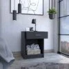 NicBex Nightstand With 1 Drawer, Bedside Table With Open Shelf, Modern Night Stand For Bedroom Living Room