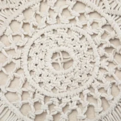 NicBex Round Macrame Pouf Ottoman Versatile Accent Furniture For Comfort And Additional Seating, Natural 11 NicBex Round Macrame Pouf Ottoman Versatile Accent Furniture For Comfort And Additional Seating, Natural -Nicbex GUEST 05de94e1 0cb0 4753 820f 0b083b477d64