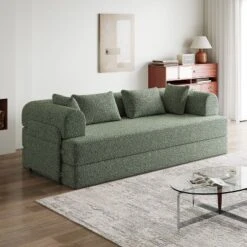 NicBex Modern Convertible Sleeper Sofa Futon Couch With Cylindrical Pillow,Comfortable Folding Sofa Couch For Living Room,Apartment 14 NicBex Modern Convertible Sleeper Sofa Futon Couch With Cylindrical Pillow,Comfortable Folding Sofa Couch For Living Room,Apartment -Nicbex GUEST 067753a4 424a 4481 ac0f 4441475f7034