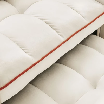 NicBex Modern Pull Out Sofa Bed Velvet Convertible Single Sofa With Adjustable Back, USB Port And Swivel Phone Stand For Living Room 6 NicBex Modern Pull Out Sofa Bed Velvet Convertible Single Sofa With Adjustable Back, USB Port And Swivel Phone Stand For Living Room - Image 4