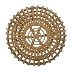 NicBex Handcrafted Rattan Outdoor Oval Side Table For Patio And Backyard -Nicbex GUEST 089f91a7 7416 4f3f 892c 1b88f94766db