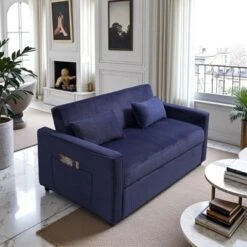 NicBex Convertible Sofa Bed Loveseat Couch With Pull Out Bed & Adjustable Backrest,Upholstered Sleeper Sofa For Living Room,Bedroom -Nicbex GUEST 08be0271 5611 41a0 a2c1 582a628a23ab