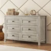 NicBex 6-Drawer Dresser For Bedroom,Retro Farmhouse Style Wooden Dressers,Chest Of Drawers For Living Room,Dining Room,Hallway,Enterway