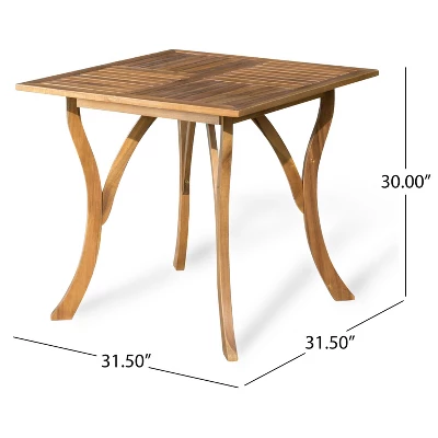 NicBex Outdoor Dining Table Side Tables, Acacia Wood Portable Patio End Table Outdoor&Indoor For Garden Balcony Yard Pool 7 NicBex Outdoor Dining Table Side Tables, Acacia Wood Portable Patio End Table Outdoor&Indoor For Garden Balcony Yard Pool - Image 5