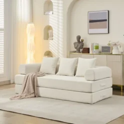 NicBex Folding Mattress Floor Sofa Bed With Convertible Foldable Design,2-Seater Futon Couch Sleeper Sofa For Living Room,Bedroom 13 NicBex Folding Mattress Floor Sofa Bed With Convertible Foldable Design,2-Seater Futon Couch Sleeper Sofa For Living Room,Bedroom -Nicbex GUEST 0c462bc8 2848 47da 8bf9 60029103420d