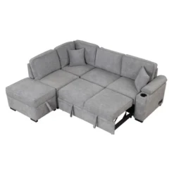 NicBex Modern 84.75" Pull Out Sofa Bed Velvet Convertible Sleeper Sofa With Storage Ottoman For Living Room -Nicbex GUEST 0cb2aaff 59e5 4e8e 9ff0 a881f39d45e0