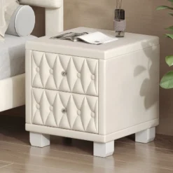 NicBex Modern Nightstand With Drawers,Velvet Bedside Table With Crystal Knobs,Night Stand With Button-Tufted,Side Table For Bedroom,Living Room 12 NicBex Modern Nightstand With Drawers,Velvet Bedside Table With Crystal Knobs,Night Stand With Button-Tufted,Side Table For Bedroom,Living Room -Nicbex GUEST 0ea94c8c c2a4 435d 9195 64a82d724a9f