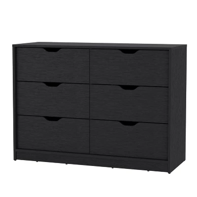 NicBex 6 Drawer Dresser For Bedroom,Modern Style Drawers With Concave Handle,Dressers For Kids Room,Living Room,Entry And Hallway 7 NicBex 6 Drawer Dresser For Bedroom,Modern Style Drawers With Concave Handle,Dressers For Kids Room,Living Room,Entry And Hallway - Image 5