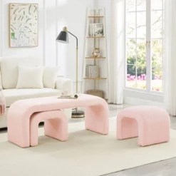 NicBex Set Of 3 U-Shaped Pouf Ottoman Benches, Modular Seating For Entryway, Bedroom End Of Bed, Teddy Fabric Footrest Stool 25 NicBex Set Of 3 U-Shaped Pouf Ottoman Benches, Modular Seating For Entryway, Bedroom End Of Bed, Teddy Fabric Footrest Stool -Nicbex GUEST 0f202cbf bd81 41ea bbc3 acdf4acdd0a1