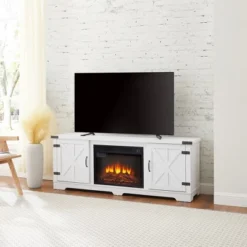 NicBex Modern Fireplace TV Stand With 23" Fireplace Insert Media Entertainment Center With 2 Doors For Up To 70"TV,White 8 NicBex Modern Fireplace TV Stand With 23" Fireplace Insert Media Entertainment Center With 2 Doors For Up To 70"TV,White -Nicbex GUEST 0f533a2a d831 4be3 8831 3c42033fddd7