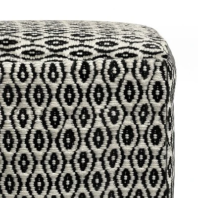 NicBex Modern Square Woven Pouf Ottoman Soft And Comfortable Utdoor/Indoor Footstool For Living Room, Bedroom, Black/White 5 NicBex Modern Square Woven Pouf Ottoman Soft And Comfortable Utdoor/Indoor Footstool For Living Room, Bedroom, Black/White - Image 3