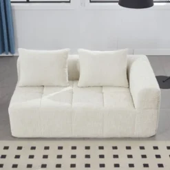 NicBex Modern Chenille Loveseat Sofa With Left Arm & Removable Pillows,Minimalist Comfy 2-Seater Sofa For Living Room,Bedroom 11 NicBex Modern Chenille Loveseat Sofa With Left Arm & Removable Pillows,Minimalist Comfy 2-Seater Sofa For Living Room,Bedroom -Nicbex GUEST 11892b55 15ee 4755 94df 7d3a2b9e0a04