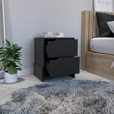 NicBex 17.01" Wide Modern Nightstand,Bedside Table With Sturdy Base,Night Stand With Drawers,Space-Saving Side Table For Bedroom,Living Room 7 NicBex 17.01" Wide Modern Nightstand,Bedside Table With Sturdy Base,Night Stand With Drawers,Space-Saving Side Table For Bedroom,Living Room - Image 5