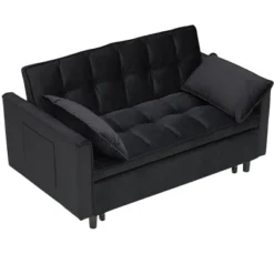 NicBex 55" Convertible Velvet Double Lounge Sofa With 2 Side Pockets, Reclining Backrest, Toss Pillows Futon Loveseat For Living Room 15 NicBex 55" Convertible Velvet Double Lounge Sofa With 2 Side Pockets, Reclining Backrest, Toss Pillows Futon Loveseat For Living Room -Nicbex GUEST 12b6636b 802a 4abb a567 01818d4a6604