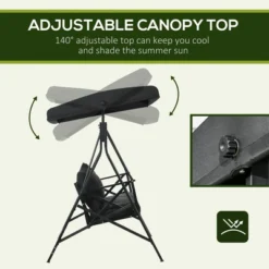 NicBex 3-Seat Outdoor Patio Swing Chair With Cushion,3 Throw Pillows And Adjustable Tilt Canopy For Patio Bedroom Porch Garden 11 NicBex 3-Seat Outdoor Patio Swing Chair With Cushion,3 Throw Pillows And Adjustable Tilt Canopy For Patio Bedroom Porch Garden -Nicbex GUEST 136f85a8 e014 4487 87fb 66883b62c219