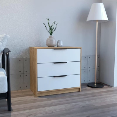NicBex 3 Drawers Dresser For Bedroom,Modern Style Wooden Drawers With Black Handle,Dressers For Kids Room,Living Room,Entry And Hallway,White/Pine 3 NicBex 3 Drawers Dresser For Bedroom,Modern Style Wooden Drawers With Black Handle,Dressers For Kids Room,Living Room,Entry And Hallway,White/Pine