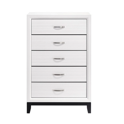 NicBex Classic 5-Drawer Dresser,Stylish Tall Dressers With Metal Handles,Chest Of Drawers For Bedroom,Living Room,Hallway,Bedroom Furniture 7 NicBex Classic 5-Drawer Dresser,Stylish Tall Dressers With Metal Handles,Chest Of Drawers For Bedroom,Living Room,Hallway,Bedroom Furniture - Image 5