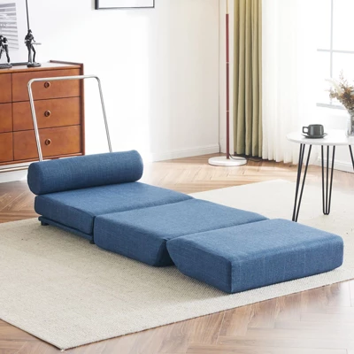 NicBex Foldable Futon Sofa Bed With Pillow Portable Single Linen Sofa Chair Convertible Sleeper Couch For Living Room 3 NicBex Foldable Futon Sofa Bed With Pillow Portable Single Linen Sofa Chair Convertible Sleeper Couch For Living Room