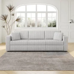 NicBex Couches For Living Room 44.9" Single Sofa Minimalist Corduroy Upholstered Sofa Couch With Pull Out Storage And 1 Piilow For Bedroom -Nicbex GUEST 18dd61d5 f3c3 471c 9fbd 508dff491139