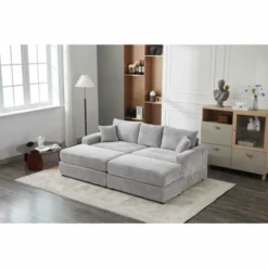 NicBex Couches For Living Room Modern Sectional Couch Flexible Combinations Corduroy Upholstered 2-seater Sofa Couch With Footstool 13 NicBex Couches For Living Room Modern Sectional Couch Flexible Combinations Corduroy Upholstered 2-seater Sofa Couch With Footstool -Nicbex GUEST 19616582 66d7 4de6 b952 b59671b63afa