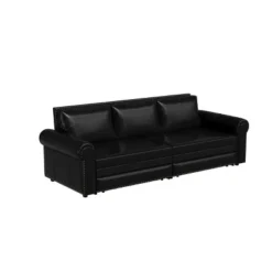 NicBex 93.7" Multi-Functional Sofa Bed Pull-out 3-in-1 Faux Leather Convertible Sleeper Sofa With Nailhead Trim & Rolled Arm For Living Room 13 NicBex 93.7" Multi-Functional Sofa Bed Pull-out 3-in-1 Faux Leather Convertible Sleeper Sofa With Nailhead Trim & Rolled Arm For Living Room -Nicbex GUEST 1aa9974a c3c2 4cee a5c8 36b41ca50180