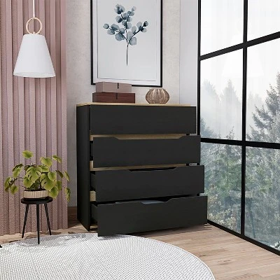 NicBex 4 Drawer Dresser For Bedroom,Modern Style Drawers With Free Handle,Dressers For Kids Room,Living Room,Entry And Hallway 6 NicBex 4 Drawer Dresser For Bedroom,Modern Style Drawers With Free Handle,Dressers For Kids Room,Living Room,Entry And Hallway - Image 4