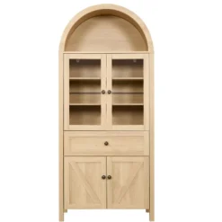 NicBex Vintage Tall Dome Kitchen Pantry Cabinet With Storage Drawer & Glass Doors,Versatile Cupboard Buffet Cabinet For Kitchen,Dining Room 10 NicBex Vintage Tall Dome Kitchen Pantry Cabinet With Storage Drawer & Glass Doors,Versatile Cupboard Buffet Cabinet For Kitchen,Dining Room -Nicbex GUEST 1e552cfb 424f 46b6 9898 2be8558ed4e0