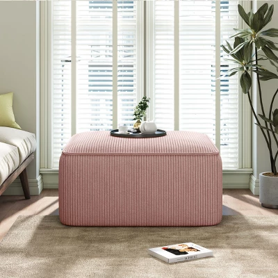 NicBex Square Ottoman,Corduroy Poufs With Foam Chunk Filling,Fluffy Pouf Foot Stool For Living Room,Bedroom,Office 15 NicBex Square Ottoman,Corduroy Poufs With Foam Chunk Filling,Fluffy Pouf Foot Stool For Living Room,Bedroom,Office - Image 13