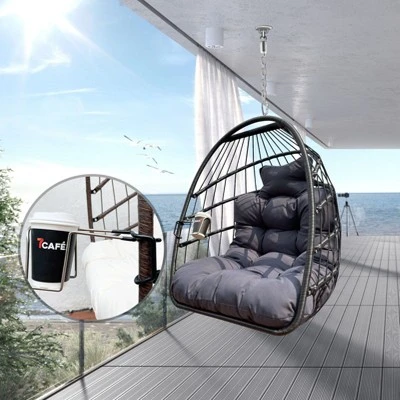 NicBex Indoor Outdoor Hammock Egg Chair Without Stand,Hanging Chair With Foldable Frame For Patio Bedroom Porch Garden 3 NicBex Indoor Outdoor Hammock Egg Chair Without Stand,Hanging Chair With Foldable Frame For Patio Bedroom Porch Garden