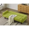 NicBex 73.62 Inch Linen Button Tufted Convertible Sofa Bed With Wood Legs For Living Room,Office,Apartment,Bedroom