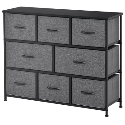 NicBex 8 Drawers Dresser For Bedroom,Fabric Dresser With Wooden Platform,Dressers For Kids Room,Living Room,Entry And Hallway,Dark Gray 7 NicBex 8 Drawers Dresser For Bedroom,Fabric Dresser With Wooden Platform,Dressers For Kids Room,Living Room,Entry And Hallway,Dark Gray - Image 5