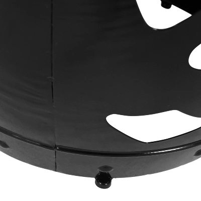 NicBex Modern Metal Outdoor Side Table,16.5" Round End Table With Floral Cut-Out Design,Powder Coated Patio Table For Garden,Outdoor Furniture 6 NicBex Modern Metal Outdoor Side Table,16.5" Round End Table With Floral Cut-Out Design,Powder Coated Patio Table For Garden,Outdoor Furniture - Image 4