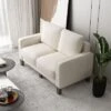 NicBex Couches For Living Room Cloud Couch 2 Seater Deep Seat Sofa Fabric Loveseat With Storage Under Each Seat