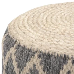 NicBex Chic Round Braided Pouf Ottoman Multicolored Footstool For Living Room, Bedroom,Grey/Natural 12 NicBex Chic Round Braided Pouf Ottoman Multicolored Footstool For Living Room, Bedroom,Grey/Natural -Nicbex GUEST 27e735f4 7895 4281 a4d5 74f428da1341