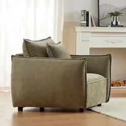 NicBex Couches For Living Room 44" Minimalist Sofa Upholstered Armchair Sofa With Padded Seat And Back For Office Room, Light Green 7 NicBex Couches For Living Room 44" Minimalist Sofa Upholstered Armchair Sofa With Padded Seat And Back For Office Room, Light Green -Nicbex GUEST 287013c9 4595 4ef6 b880 b40c033ca812