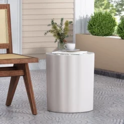 NicBex Modern Concrete Outdoor Side Table,Round End Table With Different Designs,Patio Table For Garden,Poolside,Antique White 17 NicBex Modern Concrete Outdoor Side Table,Round End Table With Different Designs,Patio Table For Garden,Poolside,Antique White -Nicbex GUEST 29f2c34c f1a5 4122 bc09 ef8c2734486b