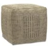 NicBex Square Pouf Ottoman Small Foot Stool With Soft Cushion For Family Room, Living Room