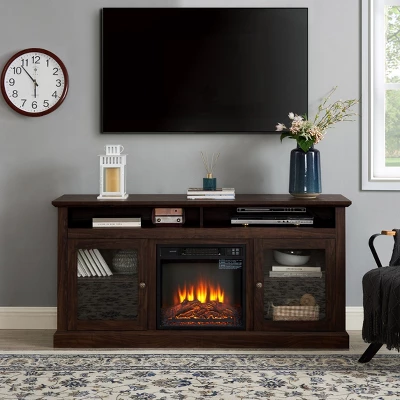 NicBex TV Stand 18" Electric Fireplace TV Stand Entertainment Center Media Console For Living Room, Bedroom 3 NicBex TV Stand 18" Electric Fireplace TV Stand Entertainment Center Media Console For Living Room, Bedroom