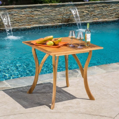 NicBex Outdoor Dining Table Side Tables, Acacia Wood Portable Patio End Table Outdoor&Indoor For Garden Balcony Yard Pool 3 NicBex Outdoor Dining Table Side Tables, Acacia Wood Portable Patio End Table Outdoor&Indoor For Garden Balcony Yard Pool