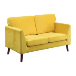 NicBex 1pc Loveseat Sofa Contemporary Upholstered Loveseat Couch With Soft Cushion And Wood Legs For Bedroom,Living Room -Nicbex GUEST 2d940134 087a 4647 8090 f886e8cfc020