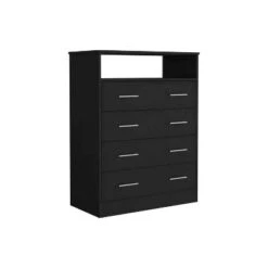 NicBex 4 Drawers Dresser For Bedroom With 1 Open Shelf,Chest Of Drawers With White Metal Handle,Storage Dressers For Bedroom -Nicbex GUEST 2e985e24 1b66 4839 ab9a 3baa62e58eb2