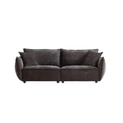 NicBex Couches For Living Room 68.1" Triple Sectional Sofa With 2 Pillows Padded Seat And Back And Armrests For Apartment, Black -Nicbex GUEST 31716af9 d003 4741 b1d3 ca4642691e2e