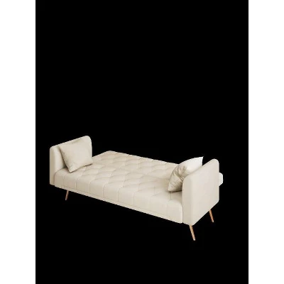 NicBex 71" Modern Convertible Sofa Bed, Velvet Couch For Living Room, American Retro Sleeper Sofa, Upholstered Loveseat Sofa For Living Room 8 NicBex 71" Modern Convertible Sofa Bed, Velvet Couch For Living Room, American Retro Sleeper Sofa, Upholstered Loveseat Sofa For Living Room - Image 6
