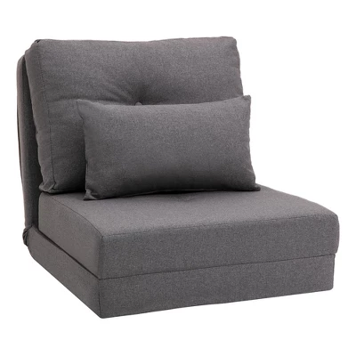 NicBex Convertible Sleeper Chair,Modern Folding Sofa Bed With 5 Position Adjustable Backrest,Modern Couches With 2 Pillows For Living Room,Dark Gray 3 NicBex Convertible Sleeper Chair,Modern Folding Sofa Bed With 5 Position Adjustable Backrest,Modern Couches With 2 Pillows For Living Room,Dark Gray