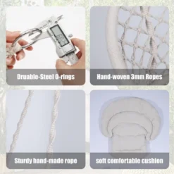 NicBex Indoor Outdoor Hammock Swing Chair With Cotton Rope And Cushion For Patio Bedroom Porch Garden,Beige 9 NicBex Indoor Outdoor Hammock Swing Chair With Cotton Rope And Cushion For Patio Bedroom Porch Garden,Beige -Nicbex GUEST 36be4ebb 5266 4be6 ad33 fa9aa9a22d3b