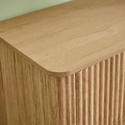 NicBex 27.6" Modern Night Stand Set 2,Wood Nightstand With 3 Drawers,Bedside Table With Wave Design,Chest Of Drawers For Bedroom&Hallway 6 NicBex 27.6" Modern Night Stand Set 2,Wood Nightstand With 3 Drawers,Bedside Table With Wave Design,Chest Of Drawers For Bedroom&Hallway - Image 4